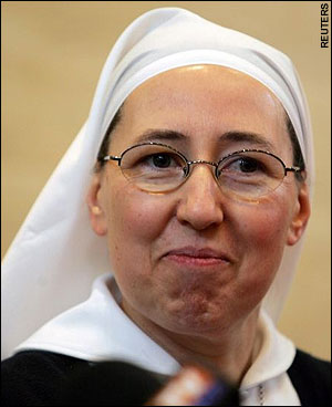 Sister Marie Simon-Pierre after her recovery